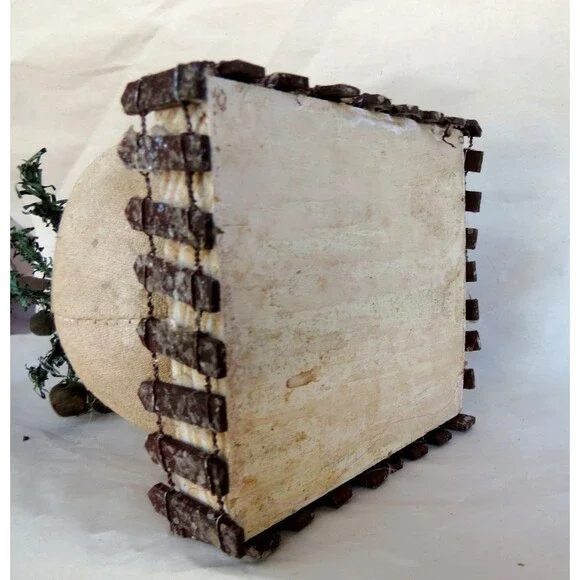 Unbranded Primitive Snowman w/Christmas Tree On Head Extra Long Nose - Picture 4 of 5